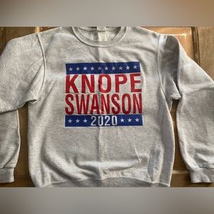 Small Parks and Rec Knope Swanson 2020 sweatshirt